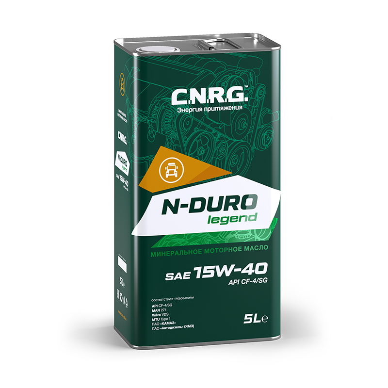 Масло моторное C.N.R.G N-Duro Legend SAE 15W-40 CF-4 SG мин. (5л)