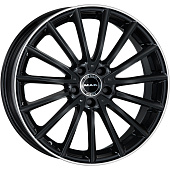 8x18/5x112 ET43 D66,6 Komet Gloss Black Mirror Ring